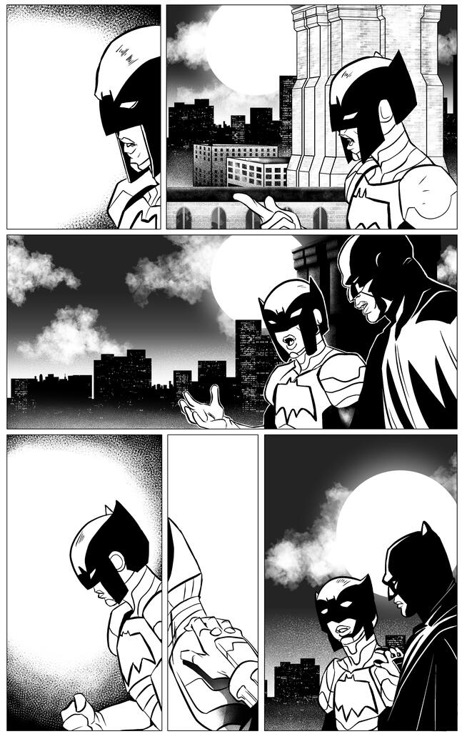 "Dynamic Duo" Inks - Pencils by Ray-Anthony Height
