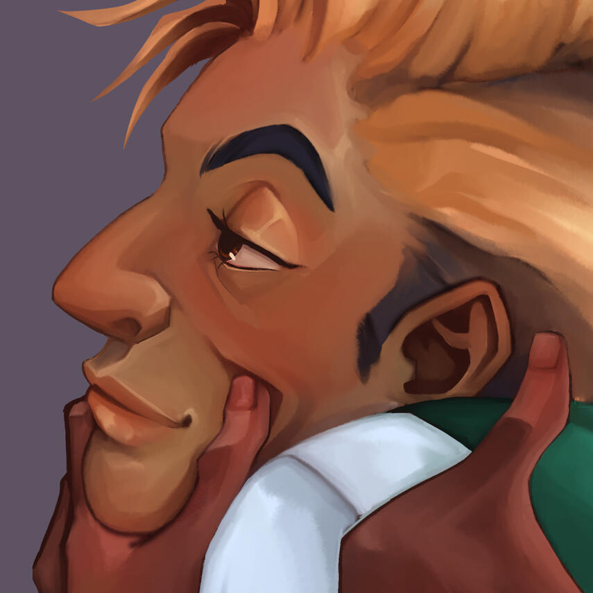 Skin-painting study
